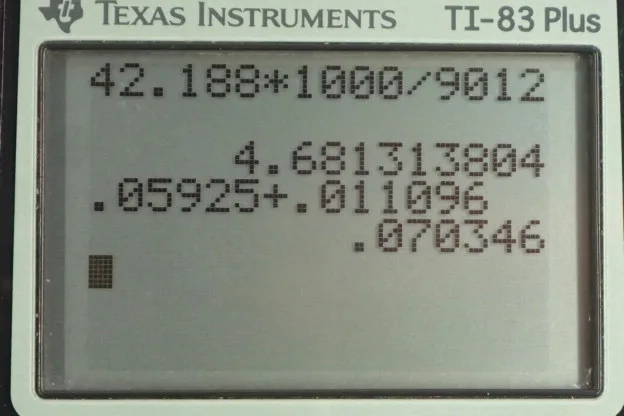 Calculator screenshot