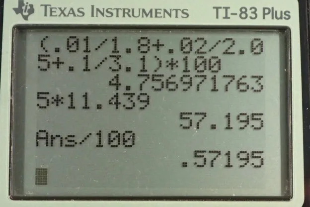Calculator screenshot