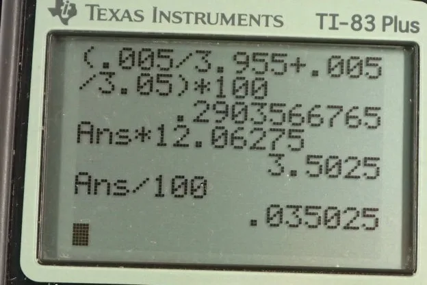 Calculator screenshot