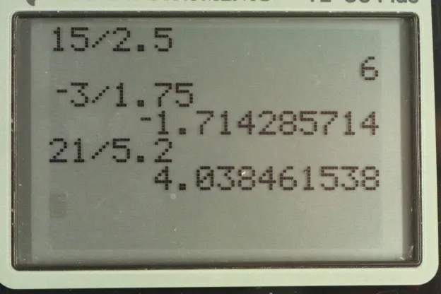 Calculator screenshot