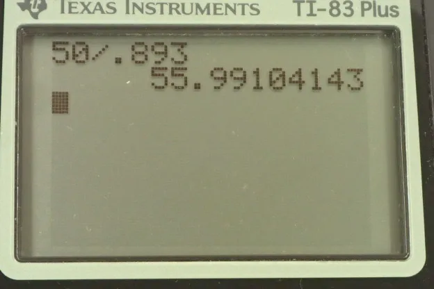 Calculator screenshot