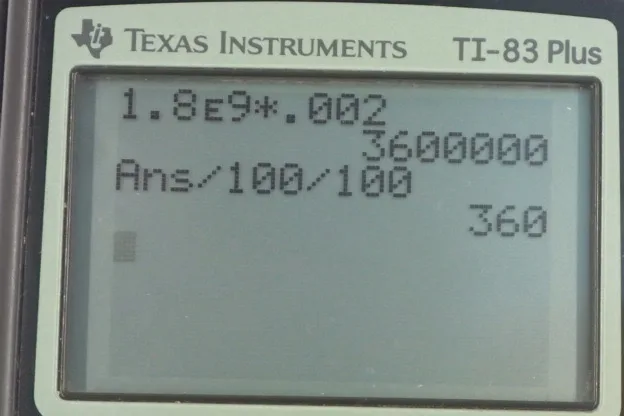 Calculator screenshot