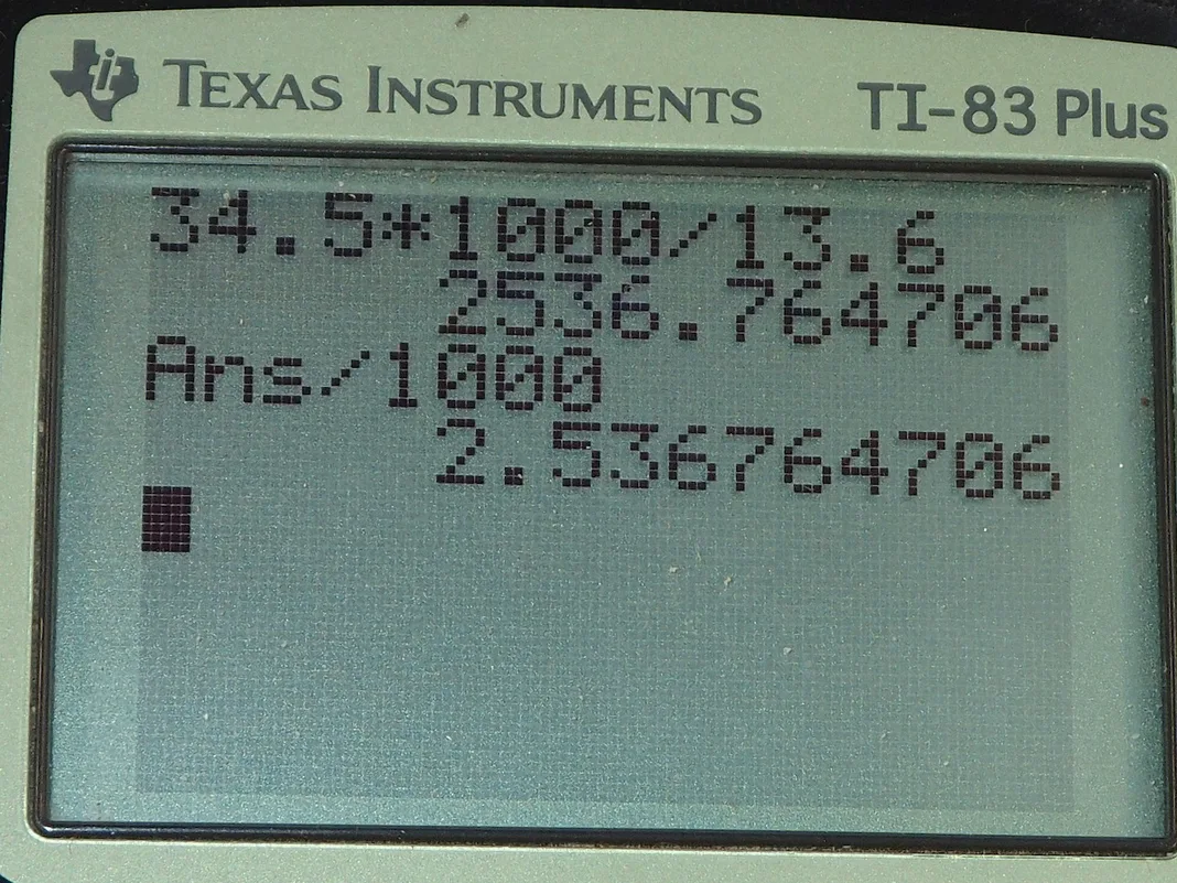 Calculator screenshot