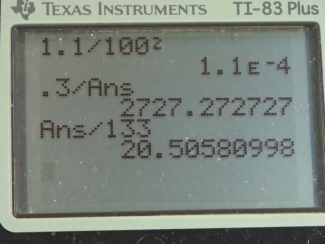 Calculator screenshot