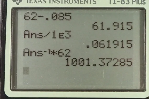 Calculator screenshot