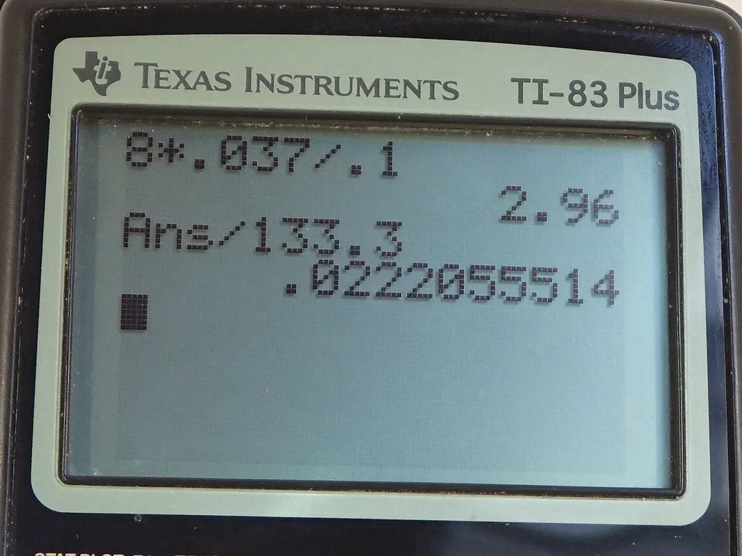 Calculator screenshot