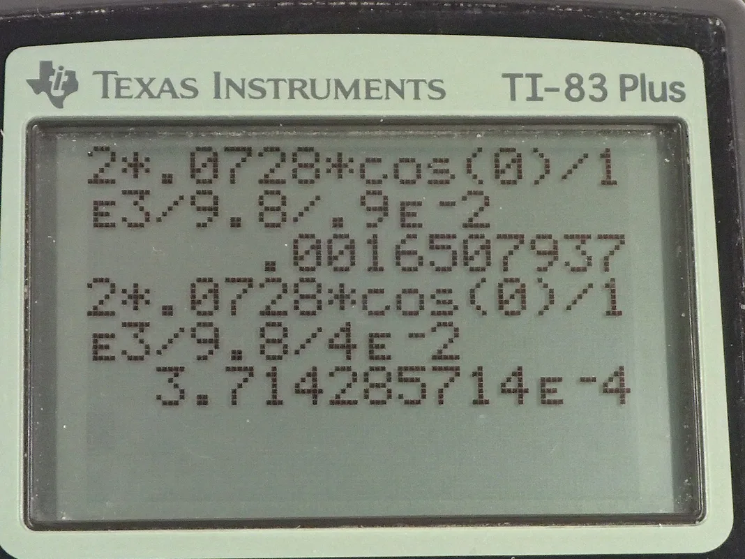 Calculator screenshot