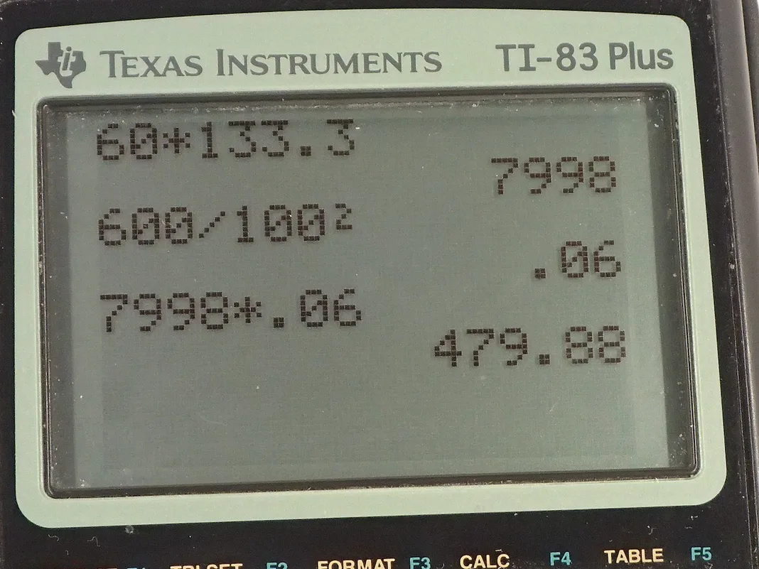 Calculator screenshot
