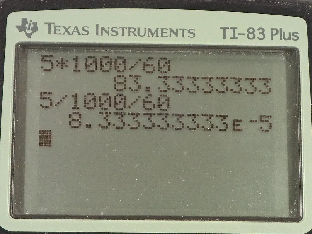 Calculator screenshot