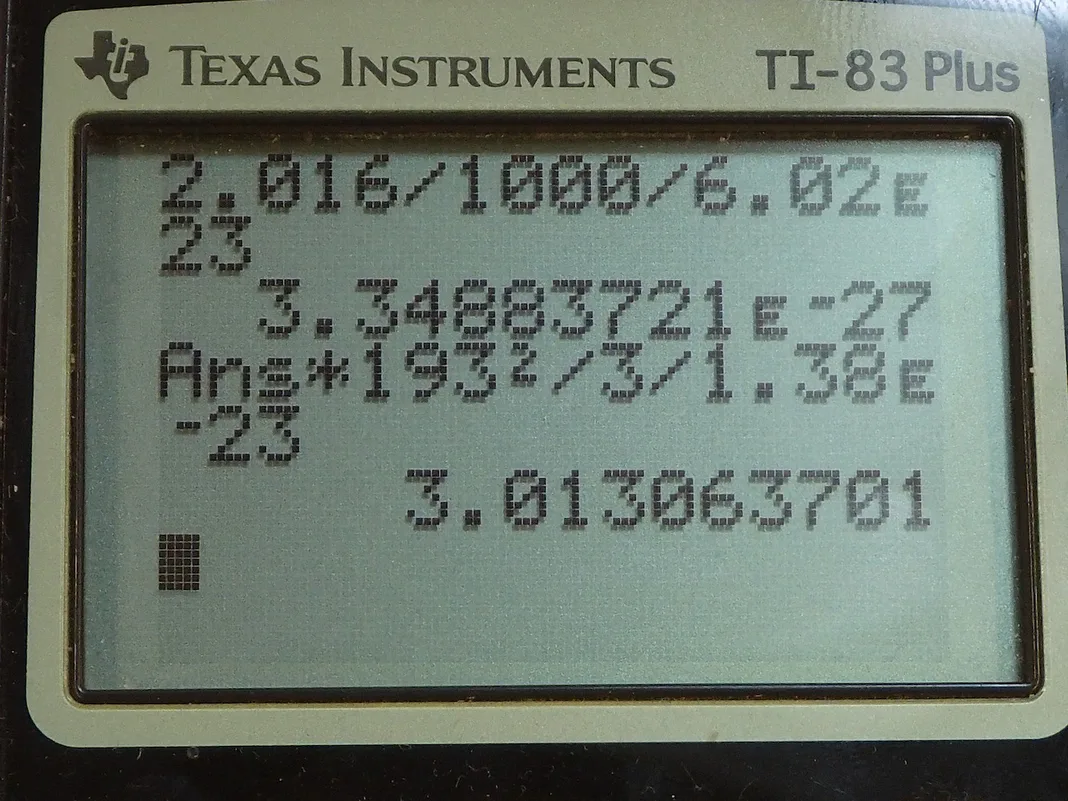 Calculator screenshot