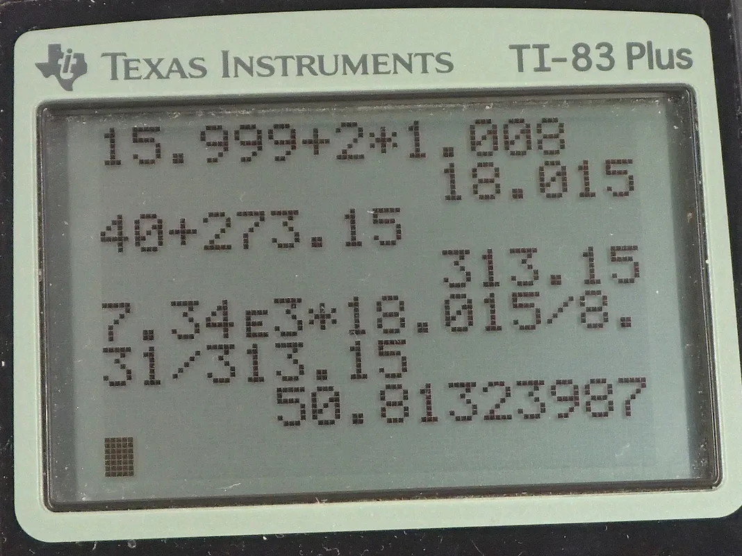 Calculator screenshot