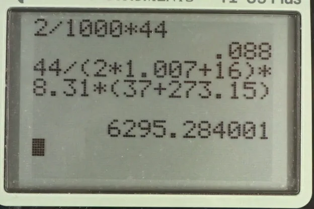 Calculator screenshot