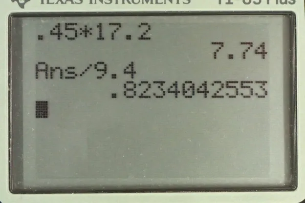 Calculator screenshot