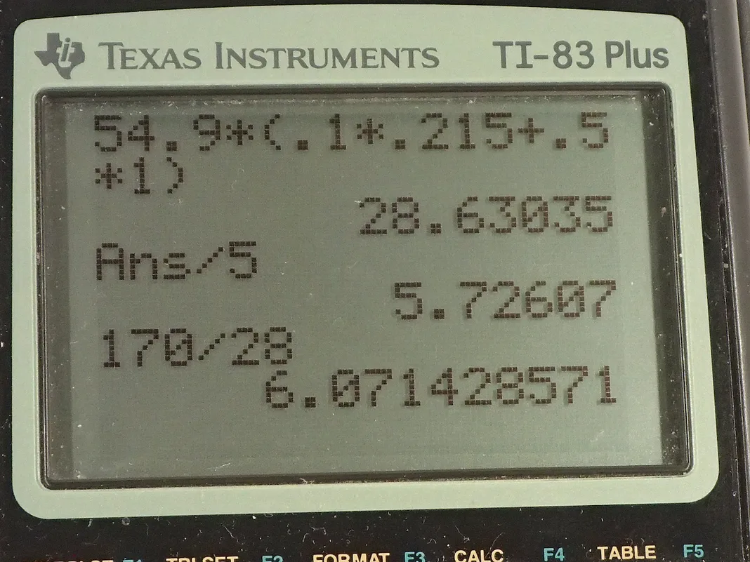 Calculator screenshot