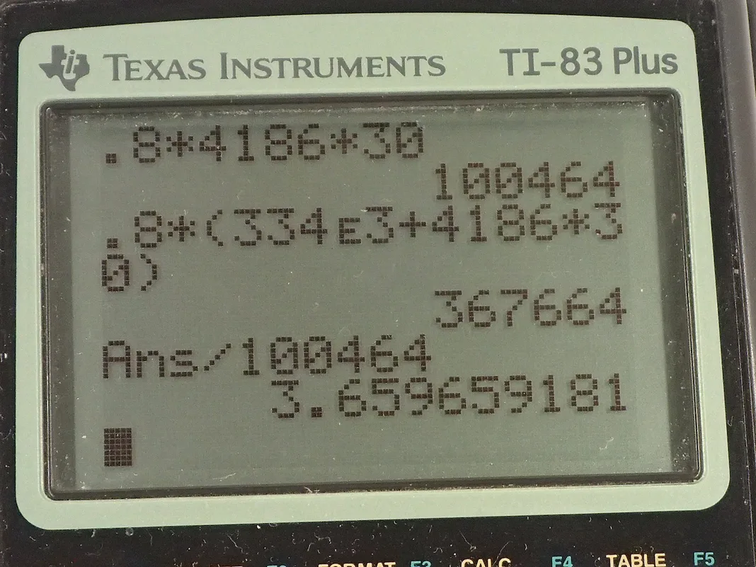 Calculator screenshot
