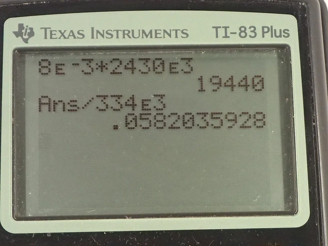 Calculator screenshot