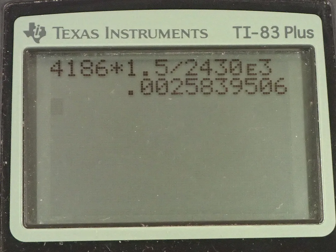 Calculator screenshot
