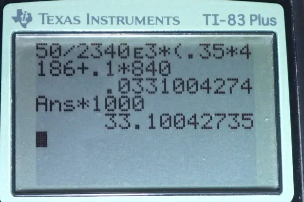 Calculator screenshot