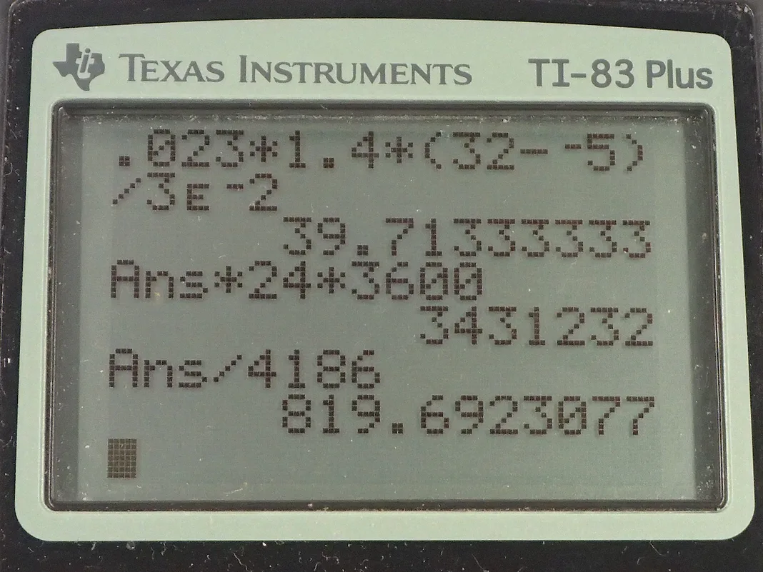 Calculator screenshot