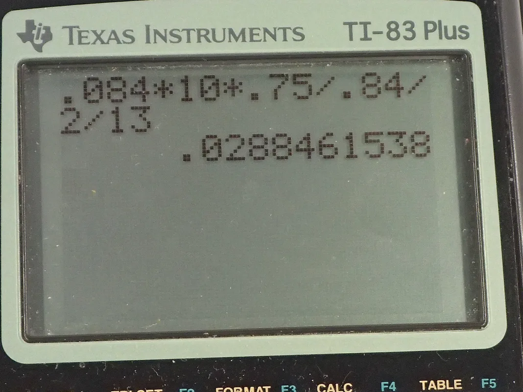 Calculator screenshot