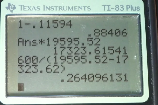 Calculator screenshot