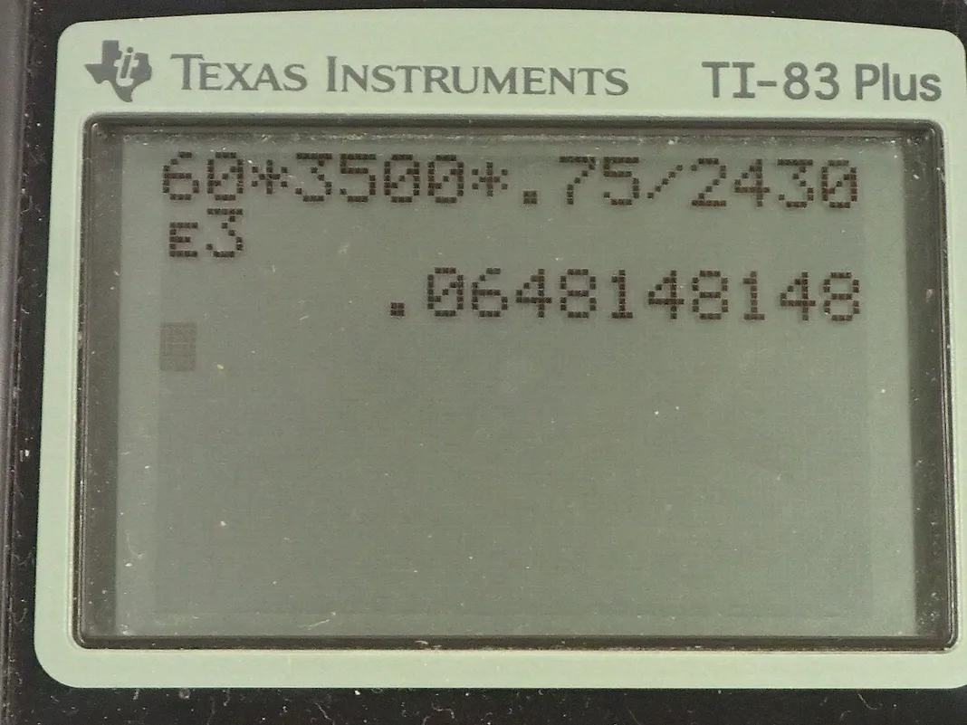 Calculator screenshot