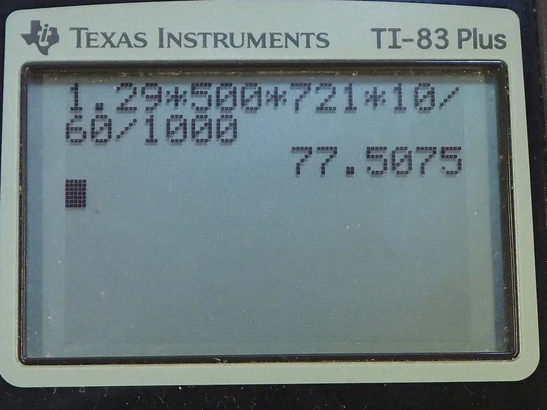 Calculator screenshot