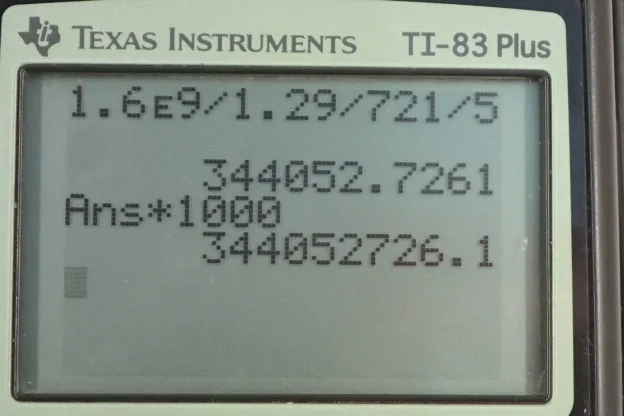 Calculator screenshot