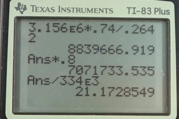 Calculator screenshot