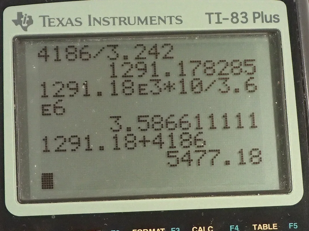 Calculator screenshot