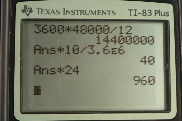 Calculator screenshot