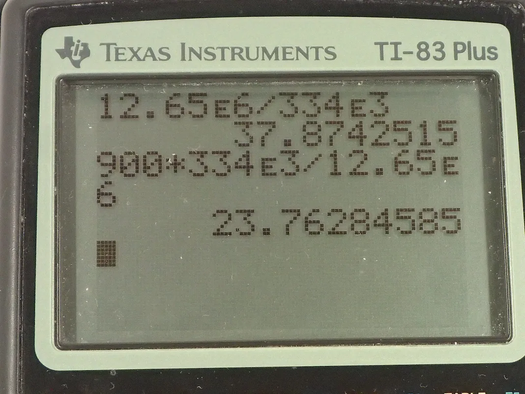 Calculator screenshot