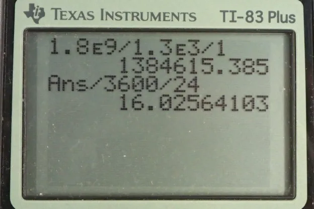Calculator screenshot