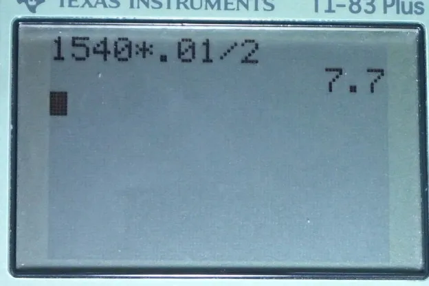 Calculator screenshot