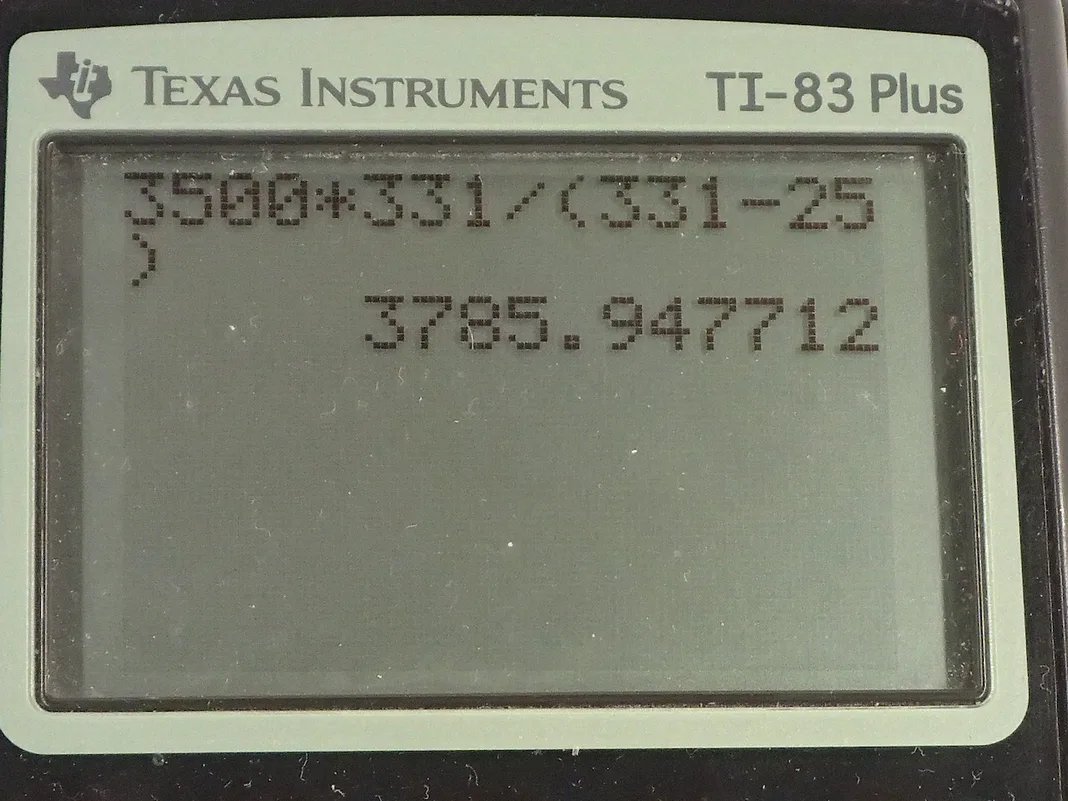 Calculator screenshot