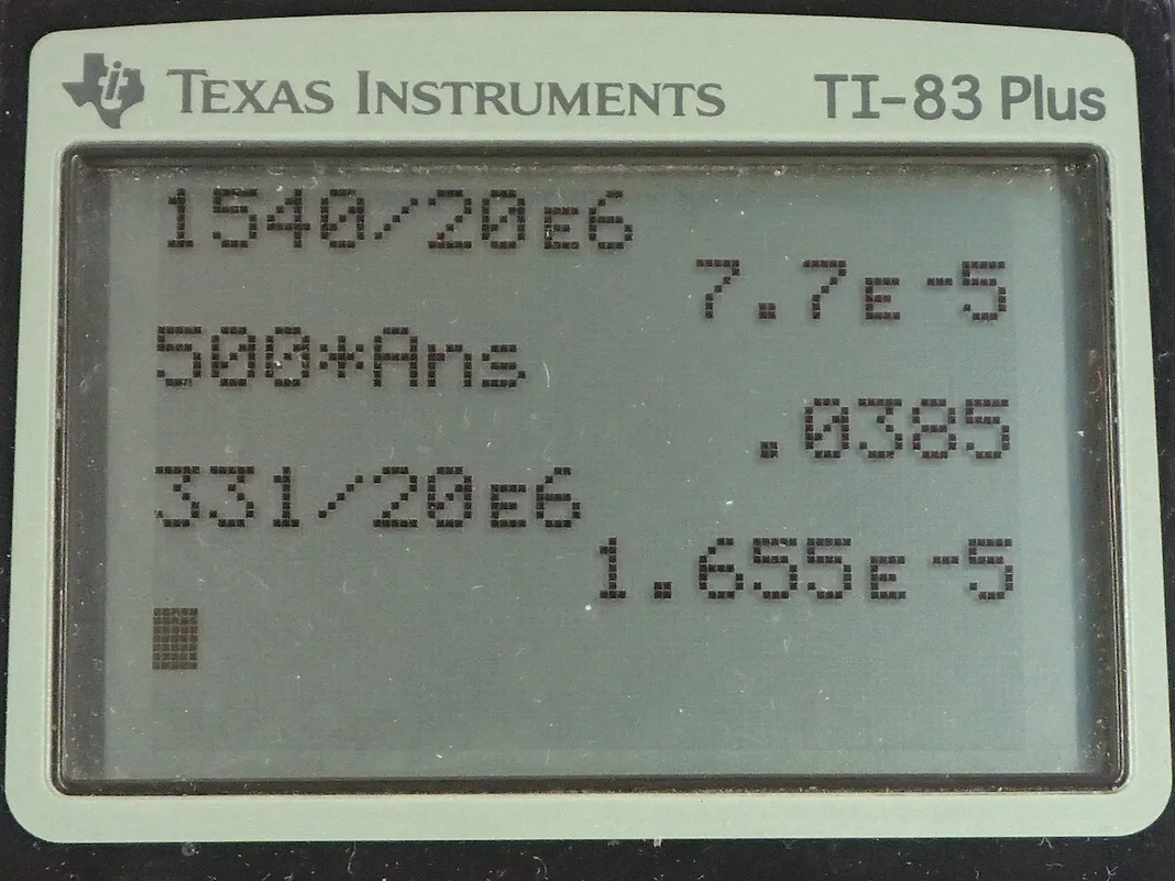 Calculator screenshot