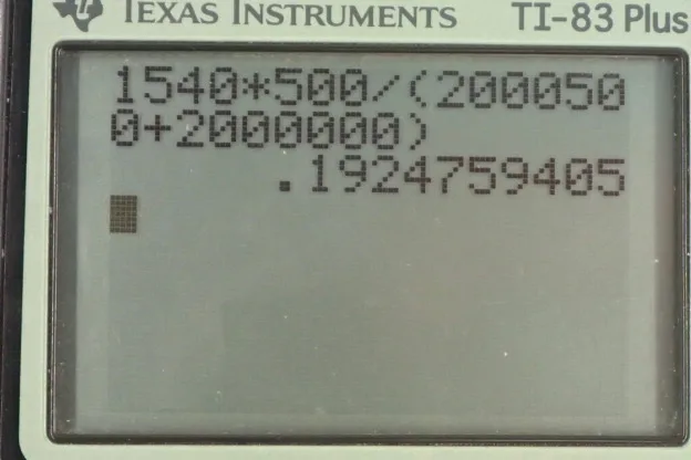 Calculator screenshot