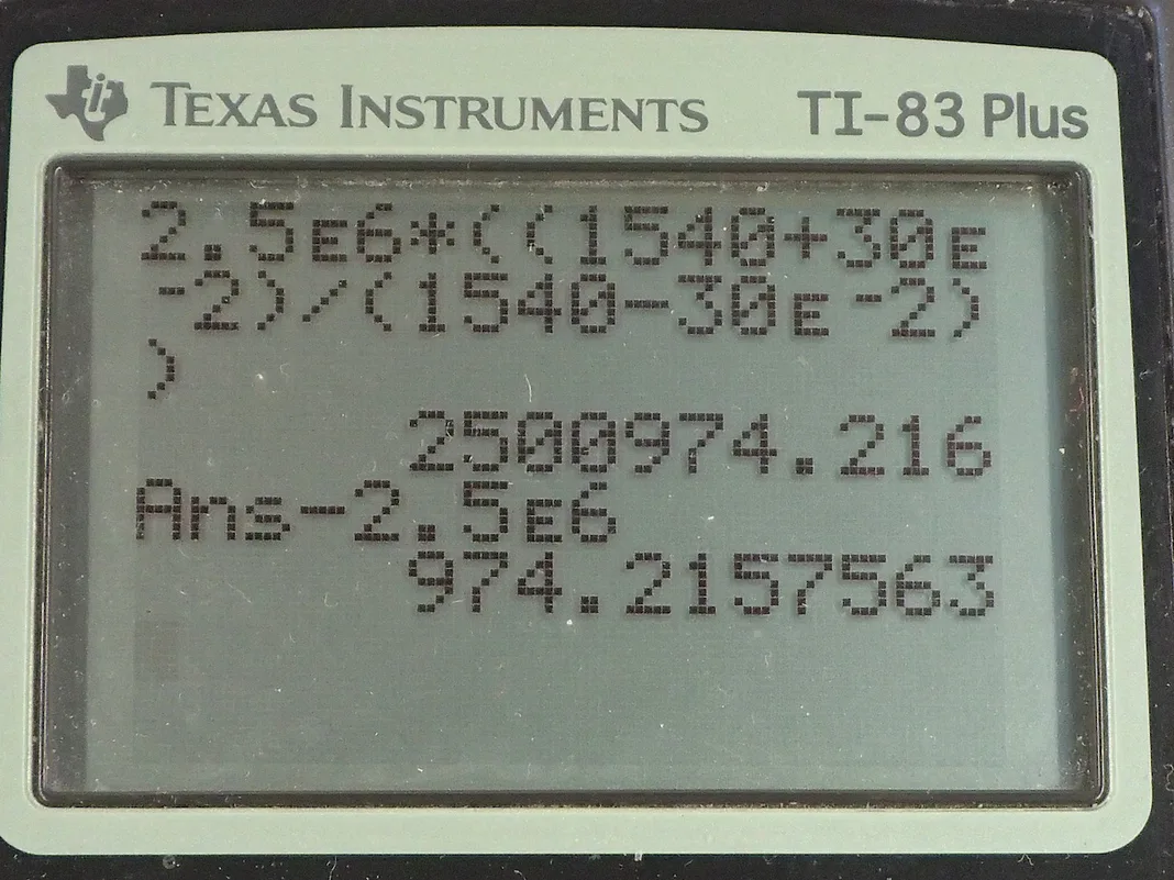 Calculator screenshot