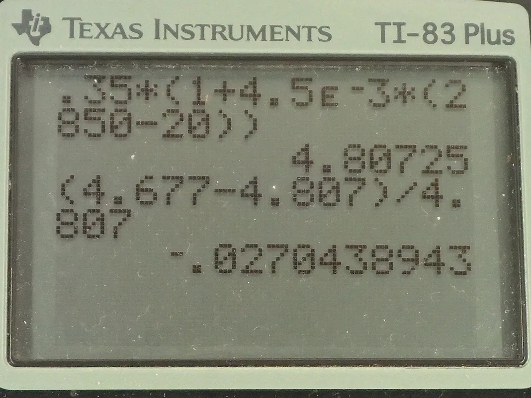 Calculator screenshot