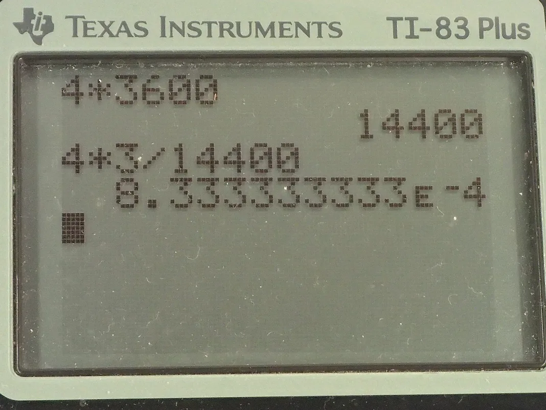 Calculator screenshot