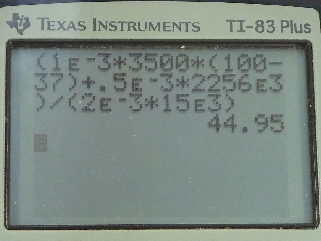 Calculator screenshot