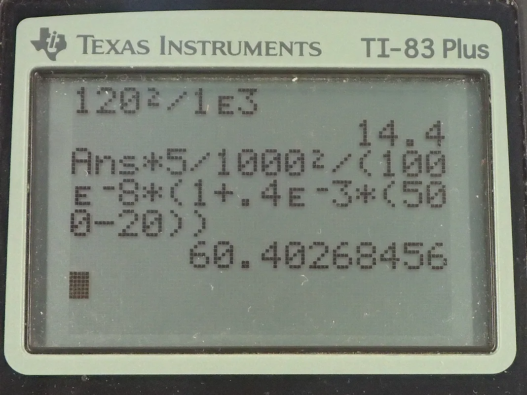 Calculator screenshot