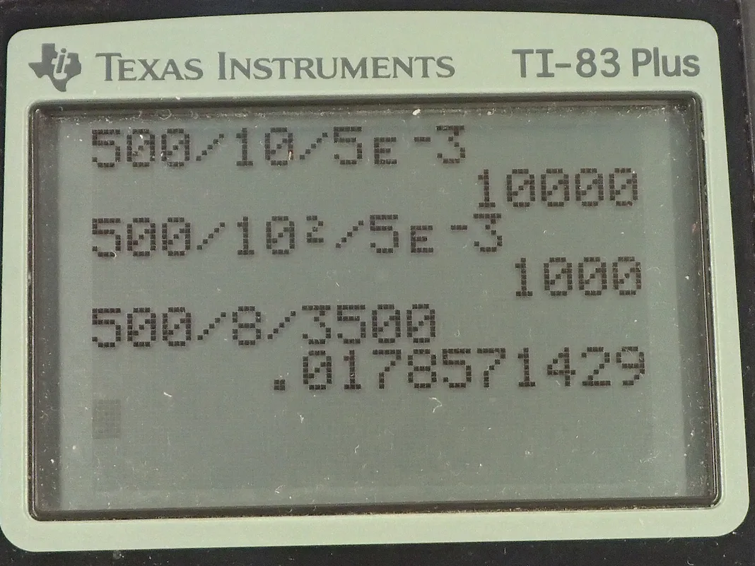 Calculator screenshot