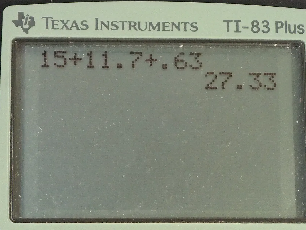 Calculator screenshot