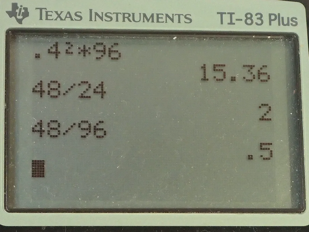 Calculator screenshot