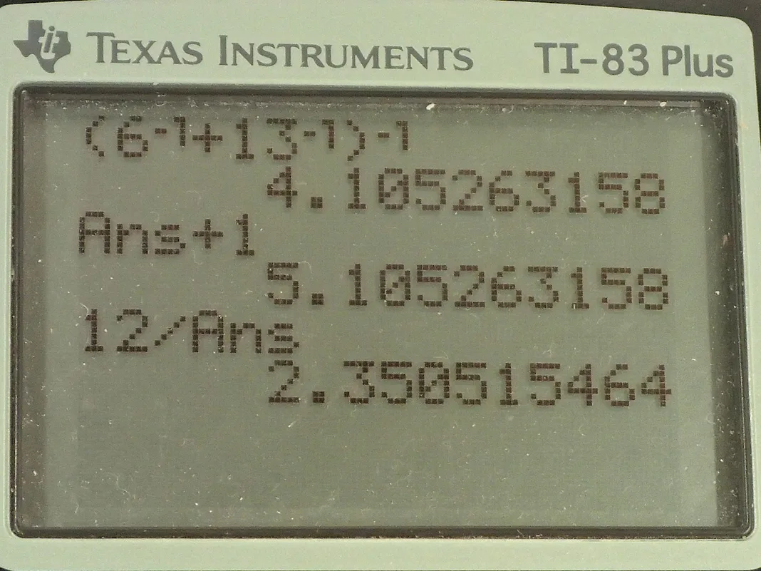 Calculator screenshot