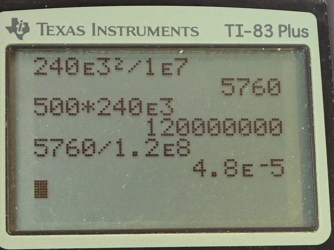 Calculator screenshot