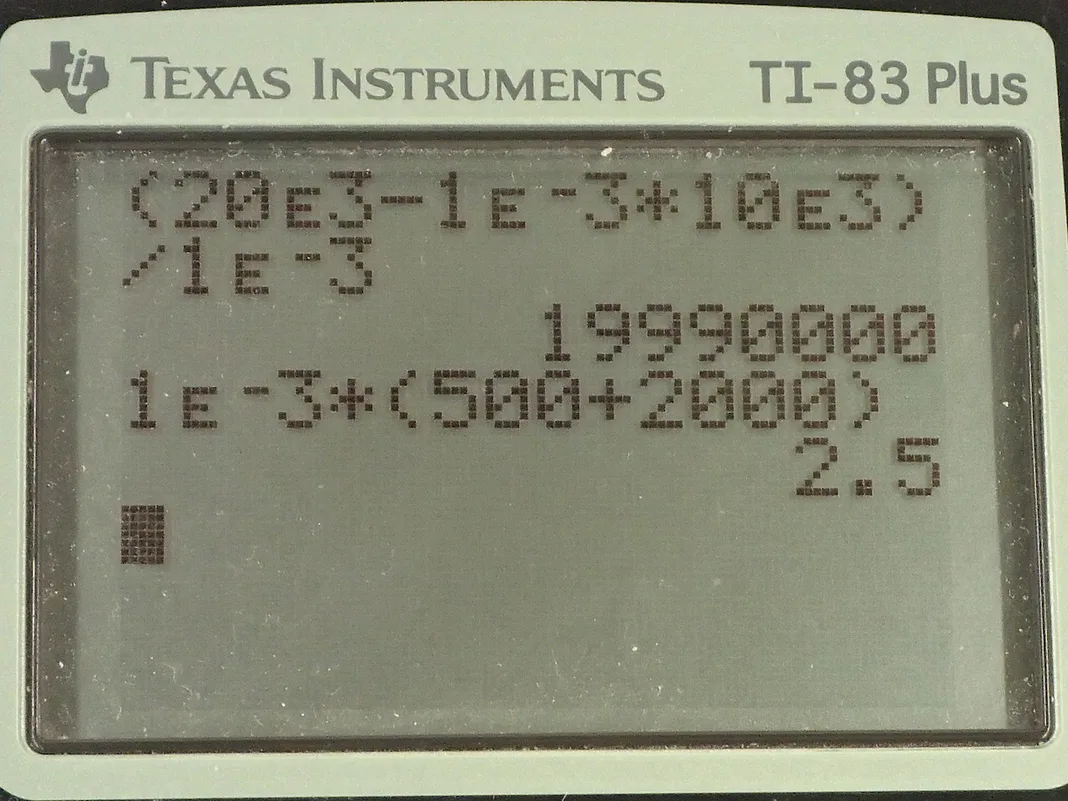 Calculator screenshot