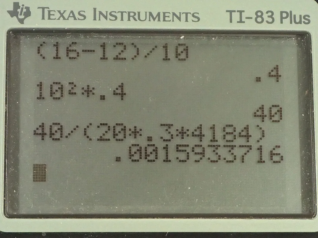Calculator screenshot
