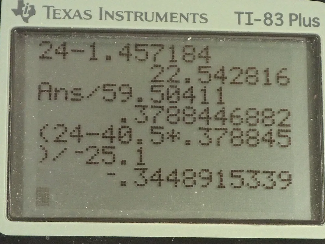 Calculator screenshot